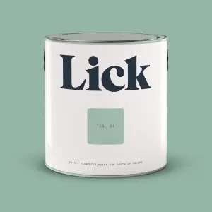 Lick Teal 04 Matt Emulsion paint, 2.5L