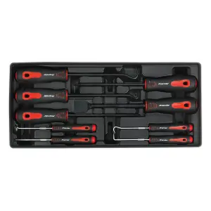 Sealey Tool Scraper & Hook Set With Tool Tray 9 Pieces 176.5 x 397 x 55mm TBT23