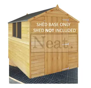 10ft x 8ft (10x8) - SHEDBASE/OUTERHOUSE BASE KIT - Neat Plastics Gravel/Grass Grid Paver Path Base Mat - Membrane Included