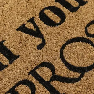 Eco-Friendly Latex Backed Coir Door Mat, Prosecco