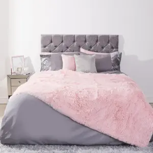 Fluffy Throw Over Sofa Bed Fleece Blanket