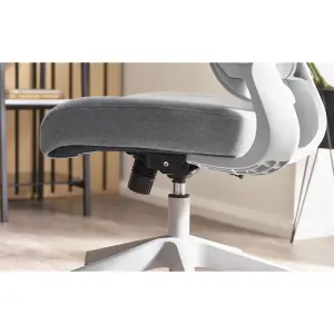 Stylish Light Grey Mesh Office Chair