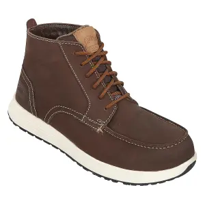 Himalayan Vintage S3 Brown Nubuck Safety Boots with Composite Toe and Midsole