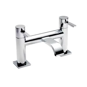 Nes Home Urban Modern Bathroom Design Waterfall Deck Mounted Bath Filler Tap