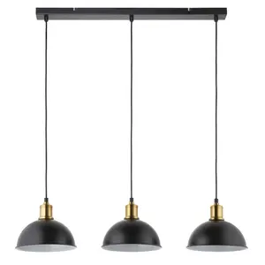 Acrobat Matt Gold effect 3 Lamp LED Pendant ceiling light