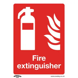 High-Quality Fire Extinguisher Health and Safety Sign - Rigid Plastic 150x200mm