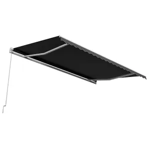 Berkfield Manual Retractable Awning 500x300 cm Anthracite