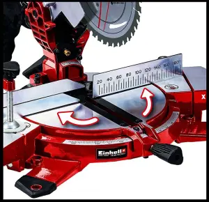 Einhell Cordless 18v Mitre Saw 210mm Power X-Change TE-MS 18/210 1 x 4ah Battery