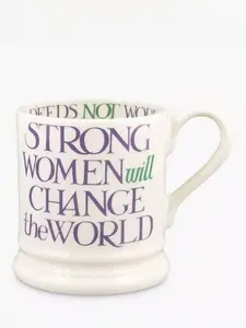 Emma Bridgewater Rainbow Toast 'Strong Women' Half Pint Mug, 300Ml, Purple