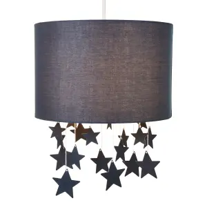 Litecraft Stars Mobile Easy Fit Navy Glow Kids Lamp Shade