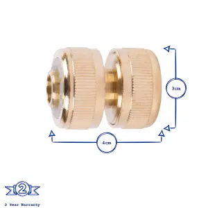 Green Blade - Brass Hose Repair Connector - 1/2" - Brass