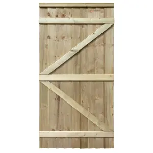 Rowlinson Featheredge Square Top Wooden Gate