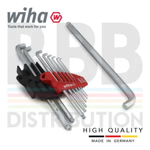 Wiha L-key Hex Allen key ProStar Sliding Holder 9pcs Ball End Hexagon 35480