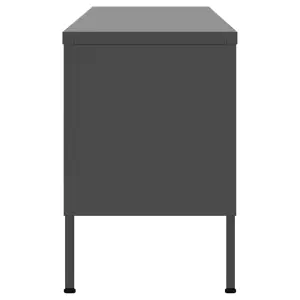 Berkfield TV Cabinet Anthracite 105x35x50 cm Steel