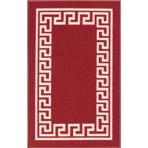 Rampzipoor Doormat Red White / Rectangle 120 x 160cm