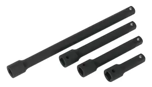 Sealey Impact Extension Bar Set 4pc 1/2"Sq Drive AK5513