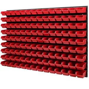 WALL MOUNTED TOOL PEG BOARD SET GARAGE STORAGE BINS WORKSHOP RACK SHED ORGANISER Model 12