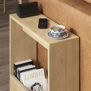 Beeler Modern Slim Compact Side Table Zipcode Design Colour: Oak