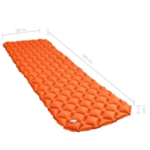 Heaton Inflatable 5cm Air Bed Orange