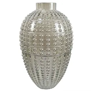 35cm Smoke Grey Bubble Vase Large