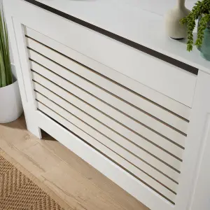 Home Source York Medium Radiator Cover White