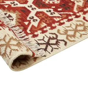 Wool Kilim Area Rug 200 x 300 cm Multicolour VOSKEVAZ