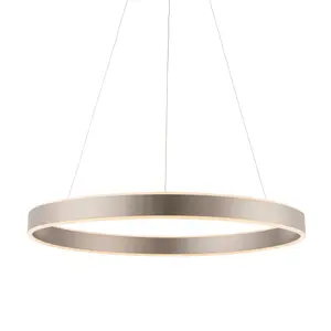 Anson Lighting Zac Matt Nickel Integrated LED Ceiling Pendant