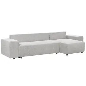 Corner Sofa LUSPA Light Grey Fabric Left Hand