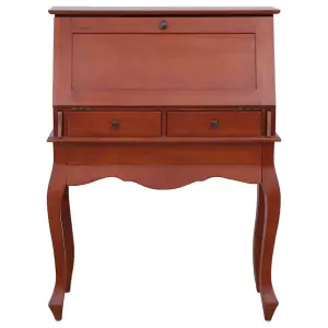 Berkfield Secretary Desk Brown 78x42x103 cm Solid Mahogany Wood