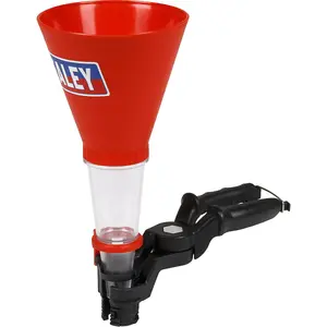 Versatile 2 Piece Universal Oil Funnel Set with Adjustable Clamp and 124mm Diameter