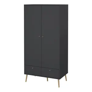 Cumbria Wardrobe with 2 Doors + 2 Drawers