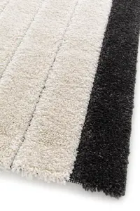 GoodHome Chios Black Large Rug, (L)230cm x (W)160cm