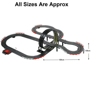 Large Electric Remote Control Slot Car Racing Track Set Kids Toy Race Game JJ113