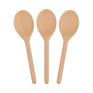 Argon Tableware Wooden Cooking Spoons - 20cm - Pack of 3