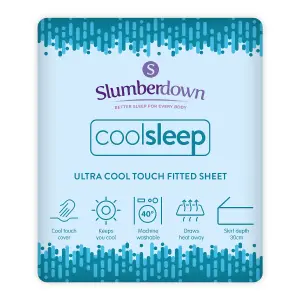 Slumberdown Cool Sleep Ultracool Nylon Fitted Sheet