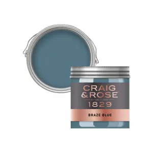 Craig & Rose 1829 Braze Blue Chalky Emulsion paint, 50ml