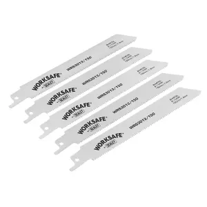 Reciprocating Saw Blade 150mm Length 14tpi Bi Metal Pack of 5 by Ufixt