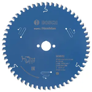 Bosch Professional Circular Saw Blade Expert for Aluminium - 184 x 20 x 2.6 mm, 56 Teeth