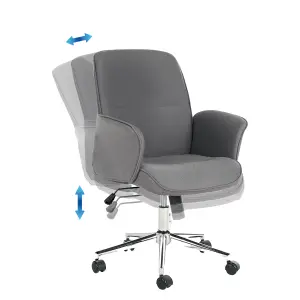 Beliani Modern Office Chair Grey RAVISHING