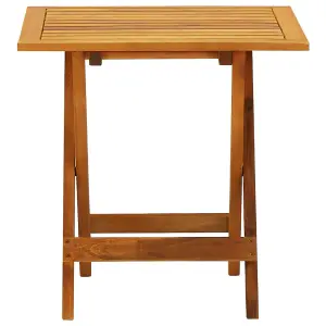 Berkfield Bistro Table 46x46x47 cm Solid Acacia Wood