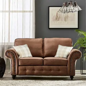 Cedar Lounge Brown Sofa 2 Seater