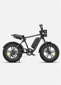 Engwe M20 1000W Moped Style Fat E Bike With 150km Range, Black / 13AH Battery / No Upgrade Battery