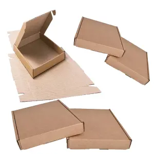 25 x Brown Small Single Wall Die Cut Packing Shipping Boxes C4