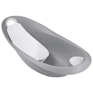 Keeeper Baby Bath with Soft Handle, Plug and Anatomically Shaped Bath Seat