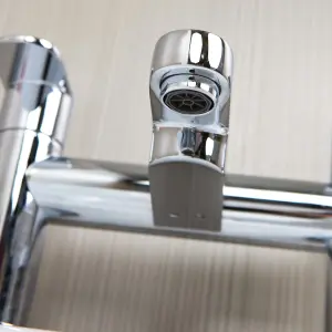 Flode Roxen Bath Filler Mixer Tap Chrome