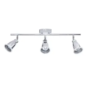 Litecraft Taurus Chrome Bathroom Spotlight Bar