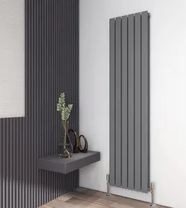 Designer Flat Panel Double Radiator 1800x408 Anthracite by MCC