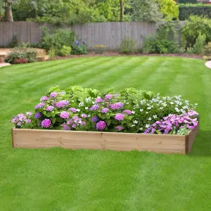 Greena Rectangular Raised Bed 15 cm High, 60 x 120cm