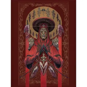 Rebel Moon Protector Of The Faith Canvas Print Red (40cm x 30cm)