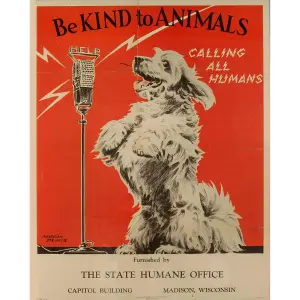 Vintage Metal Sign - Retro Advertising - Be Kind To Animals